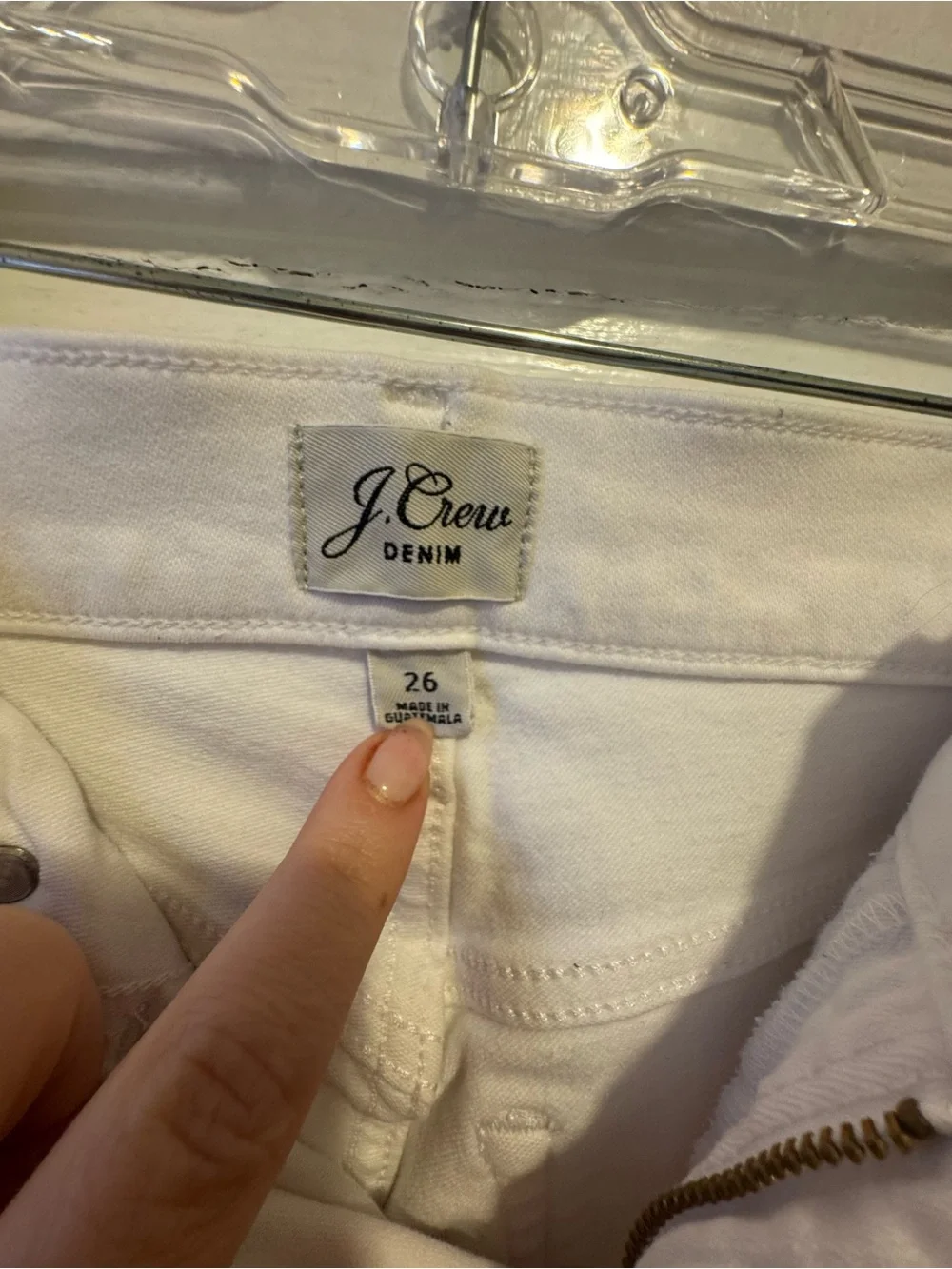 J. Crew White Curvy Demi Boot-Cut Jeans - Picture 6 of 6